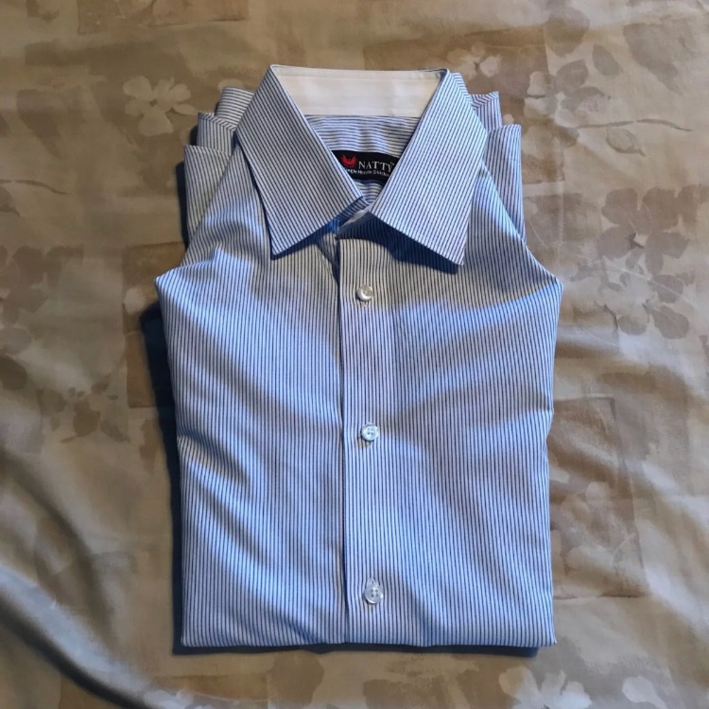 NWOT High quality men’s striped dress shirt